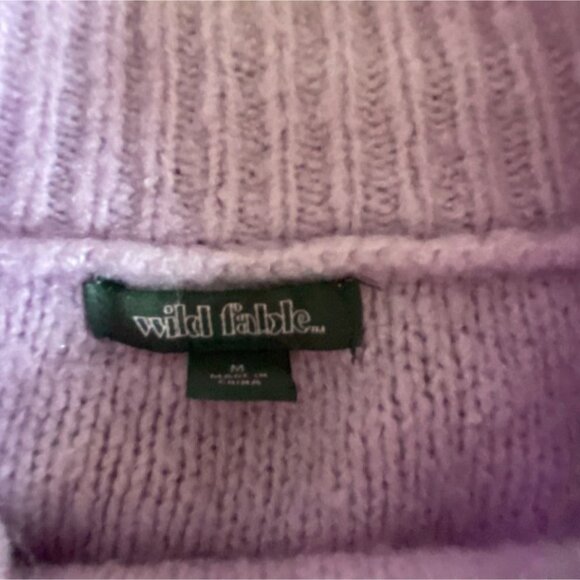 Wild Fable Womens Mock Neck Sweater-Light Purple-Size M-GUC - Picture 5 of 6